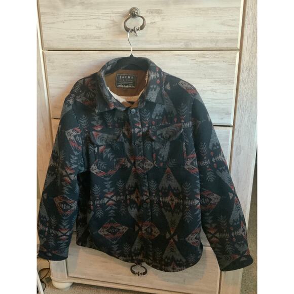 Jachs New York Aztec Shearling Lined Boho Jacket - Size M - Picture 1 of 5